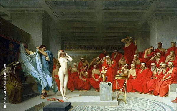 Phryne before The Areopagus 1861 By Jean Leon Gerome