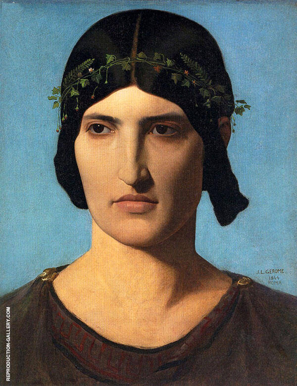 Portrait of a Roman Woman by Jean Leon Gerome | Oil Painting Reproduction