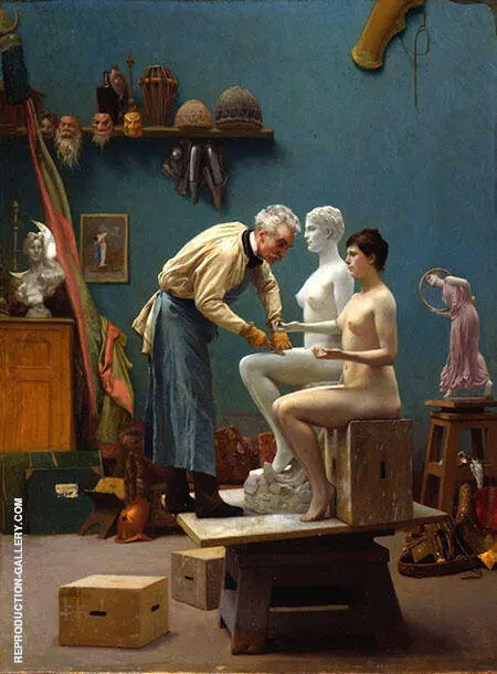 The Artists Model 1895 By Jean Leon Gerome