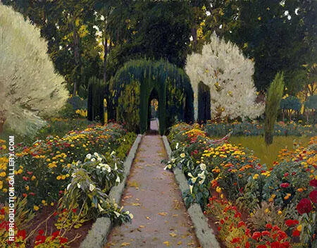A Garden in Aranjuez 1908 By Santiago Rusinol
