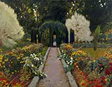 A Garden in Aranjuez 1908 By Santiago Rusinol