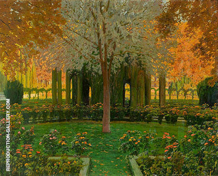Gardens of Aranjuez by Santiago Rusinol | Oil Painting Reproduction