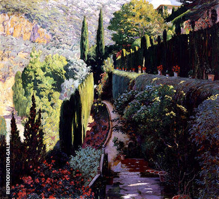 Glorieta de Dipreses y Jardin Aranjuez | Oil Painting Reproduction