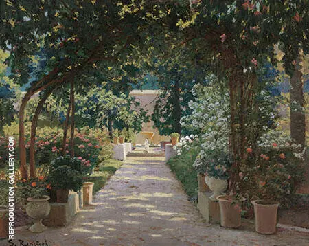 Terrace in Jativa Valencia By Santiago Rusinol