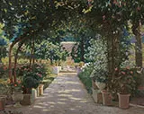 Terrace in Jativa Valencia By Santiago Rusinol