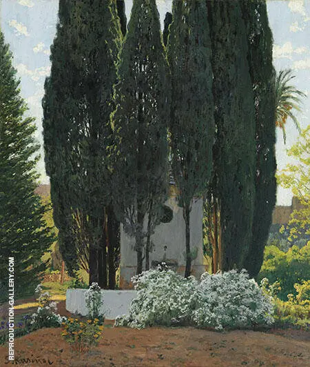 The Gardens of The Generalife By Santiago Rusinol
