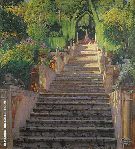 The Old Stairs Raixa By Santiago Rusinol