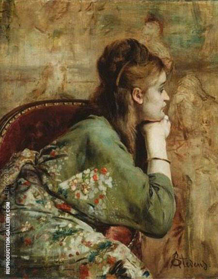 Meditation by Alfred Stevens | Oil Painting Reproduction