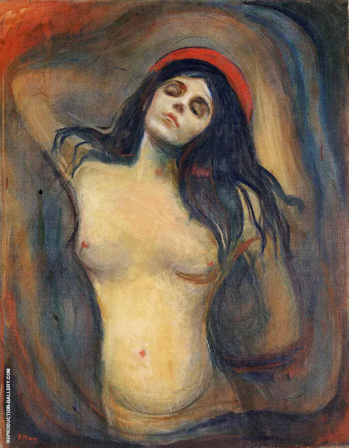 Madonna c1894 By Edvard Munch