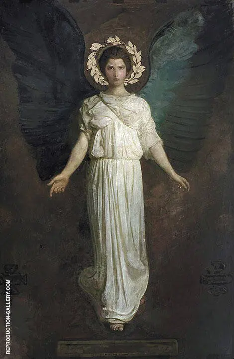 A Winged Figure Monadnock Angel By Abbott H Thayer
