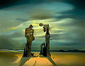 Archeological Reminiscence of Millet's Angelus By Salvador Dali