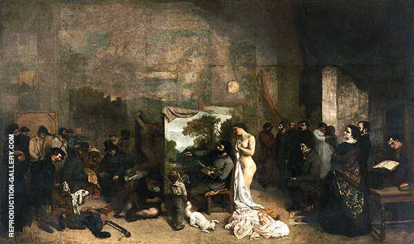 The Artist's Studio c1854 By Gustave Courbet