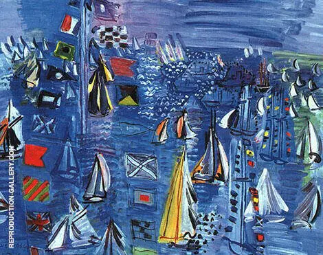 Regatta at Cowes 1934 By Raoul Dufy
