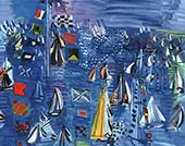 Regatta at Cowes 1934 By Raoul Dufy