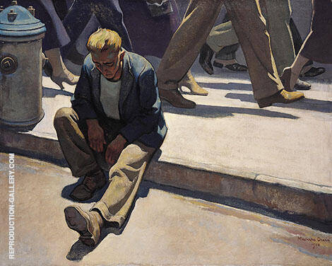Forgotten Man 1934 by Maynard Dixon | Oil Painting Reproduction