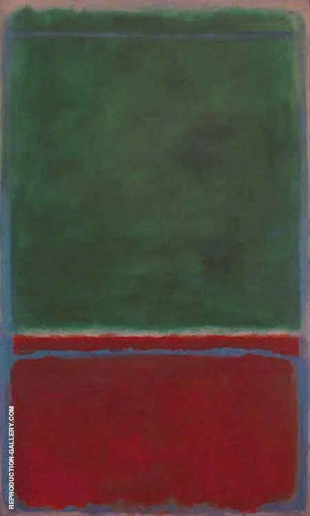 No 7 Green and Maroon 1953 By Mark Rothko (Inspired By)