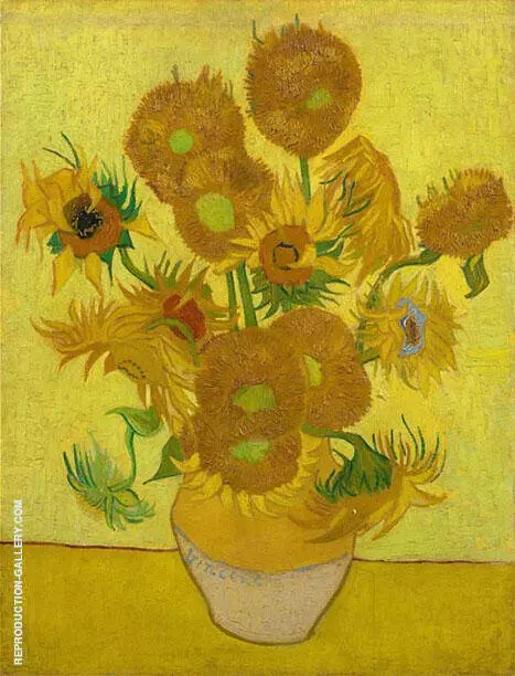 Sunflowers 1889 By Vincent van Gogh
