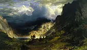 Storm in the Rocky Mountains, Mount Rosalie 1866 By Albert Bierstadt