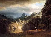 In Western Mountains By Albert Bierstadt