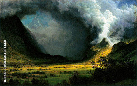 Storm in the Mountains c1870 | Oil Painting Reproduction