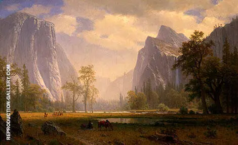 Looking Up the Yosemite Valley By Albert Bierstadt