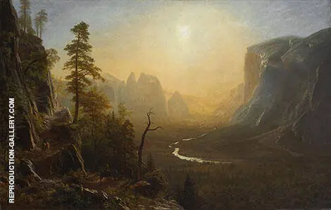 Yosemite Valley, Glacier Point Trail 1873 By Albert Bierstadt