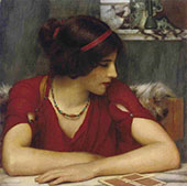 Classical Maiden, The Letter 1899 By John William Godward