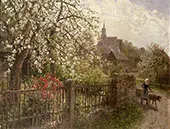 Apple Blossoms By Albert Ernst Muhlig