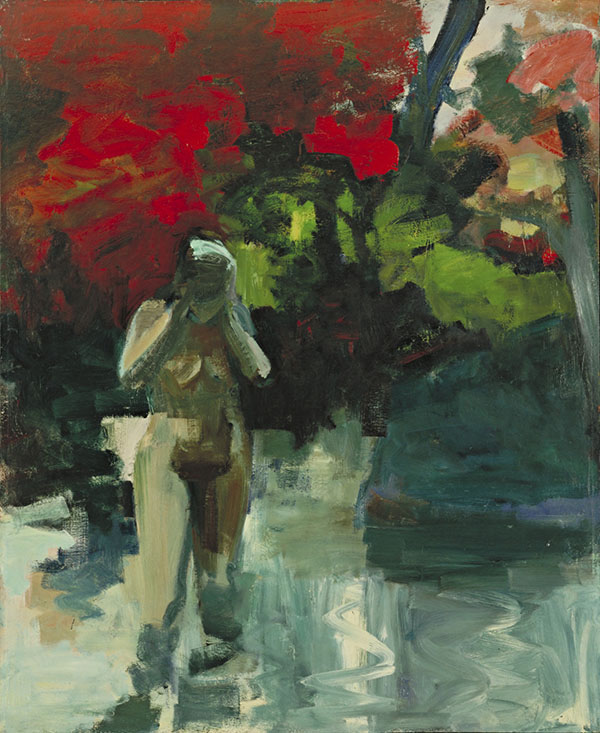 Girl Wading 1959 by Elmer Bischoff | Oil Painting Reproduction