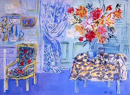 Blue Interior By Raoul Dufy