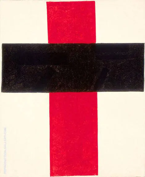 Large Hieratic-Suprematist Cross By Kazimir Malevich