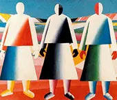 Girls in the Field 1928 By Kazimir Malevich