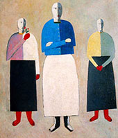 Three Women c1928 By Kazimir Malevich