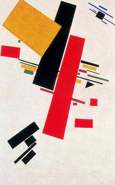 Dynamic Suprematism No 57 by Kazimir Malevich | Oil Painting Reproduction