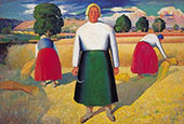 Reapers 1929 By Kazimir Malevich