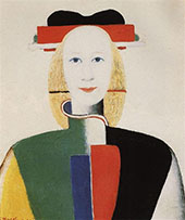 Girl with Comb in her Hair By Kazimir Malevich