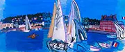 Deauville Drying The Sails 1933 By Raoul Dufy