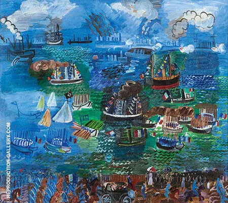 Fete Nautique au Havre 1925 By Raoul Dufy