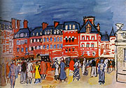 Houses in Trouville 1933 By Raoul Dufy