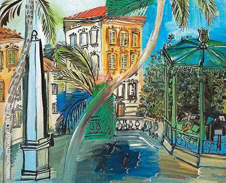 Hyeres Square The Obelisk and Bandstand 1927 By Raoul Dufy