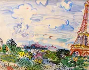La Tour Eiffel 1935 By Raoul Dufy