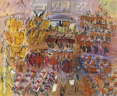 L Orchestre la Chanteuse By Raoul Dufy
