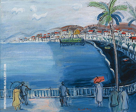 Nice La Baie Des Anges 1928 by Raoul Dufy | Oil Painting Reproduction