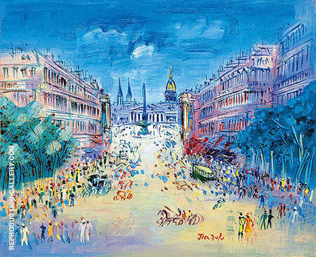 Rue Royale 1950 by Raoul Dufy | Oil Painting Reproduction