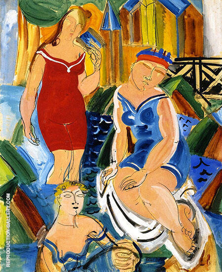 Three Bathers by Raoul Dufy | Oil Painting Reproduction