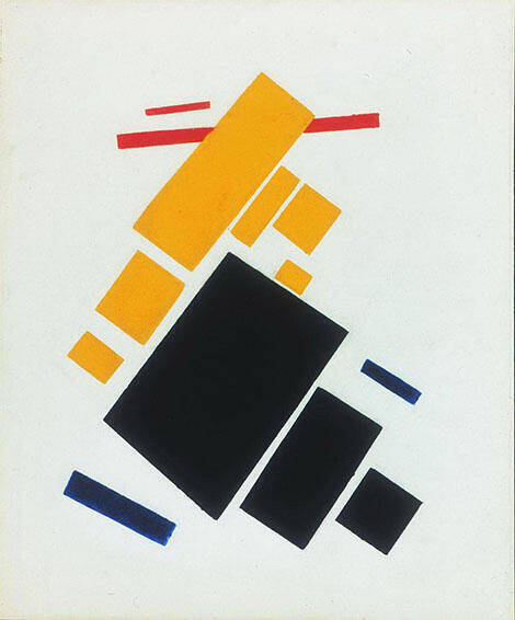 Airplane Flying 1915 by Kazimir Malevich | Oil Painting Reproduction