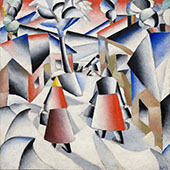 Morning in the Village after Snowstorm 1913 By Kazimir Malevich