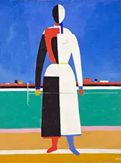 Woman with Rake 1930 By Kazimir Malevich