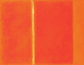 Orange with Vertical Line By Mark Rothko (Inspired By)