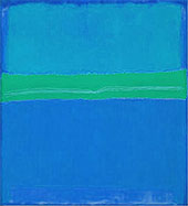Blues with Green Band By Mark Rothko (Inspired By)